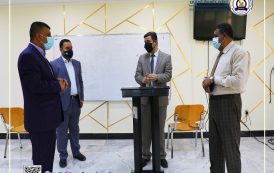 رئيس جامعة المثنى يتابع الاستعدادات النهائية للامتحانات الحضورية